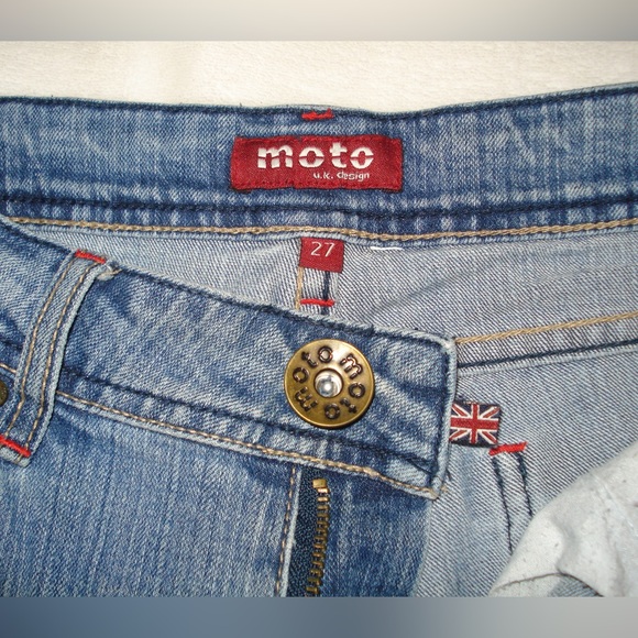 moto low rise straight jeans - Picture 5 of 7